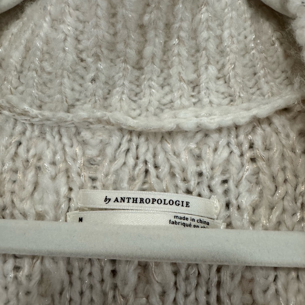 Anthropologie Fringed V-Neck Sweater - Picture 4 of 8